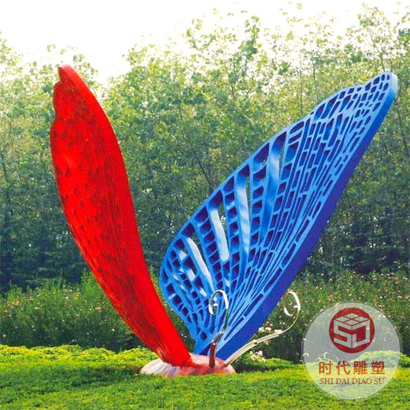 不銹鋼雕塑定制大型鳳凰動(dòng)物抽象海豚水景觀(guān)月亮園林浪花鏡面擺件