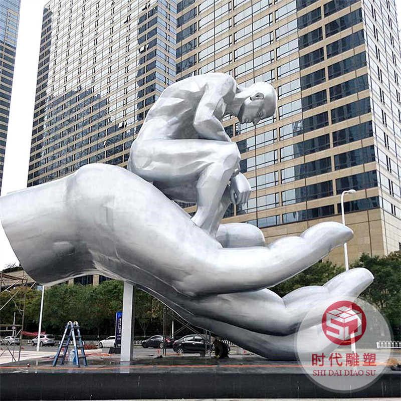大型不銹鋼雕塑定制廣場(chǎng)地標(biāo)金屬園林戶(hù)外異形創(chuàng)意景觀(guān)公園擺件