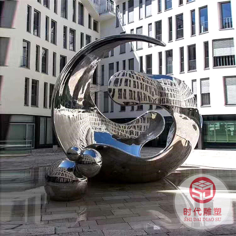 卡通玻璃鋼人物動(dòng)物幾何雕塑抽象異型熊貓大型不銹鋼園林景觀擺件