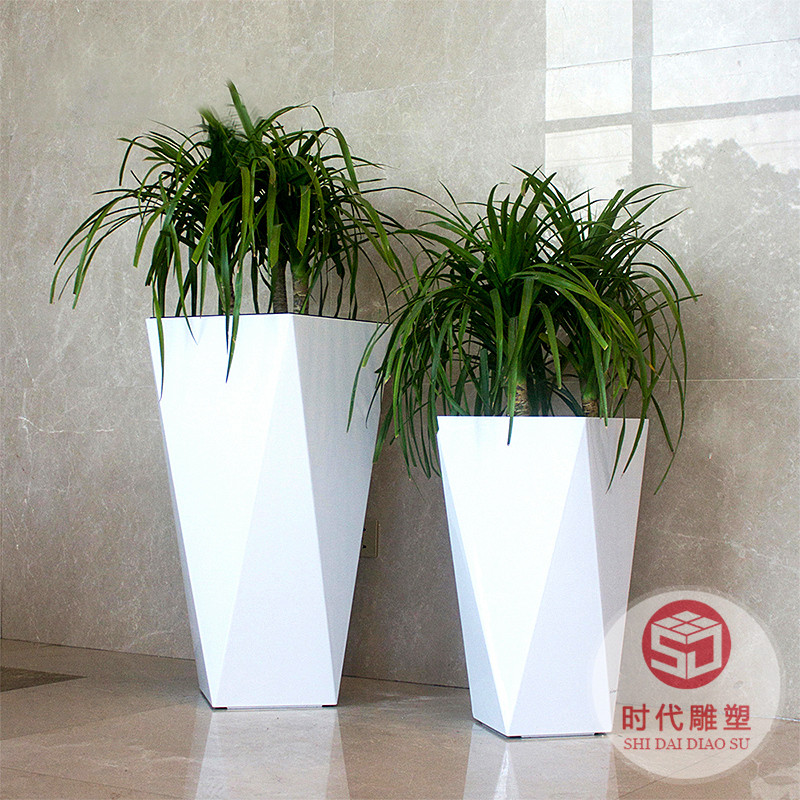 現(xiàn)貨組合花箱商場花壇戶外花缽落地特大號創(chuàng)意景觀美陳玻璃鋼花盆