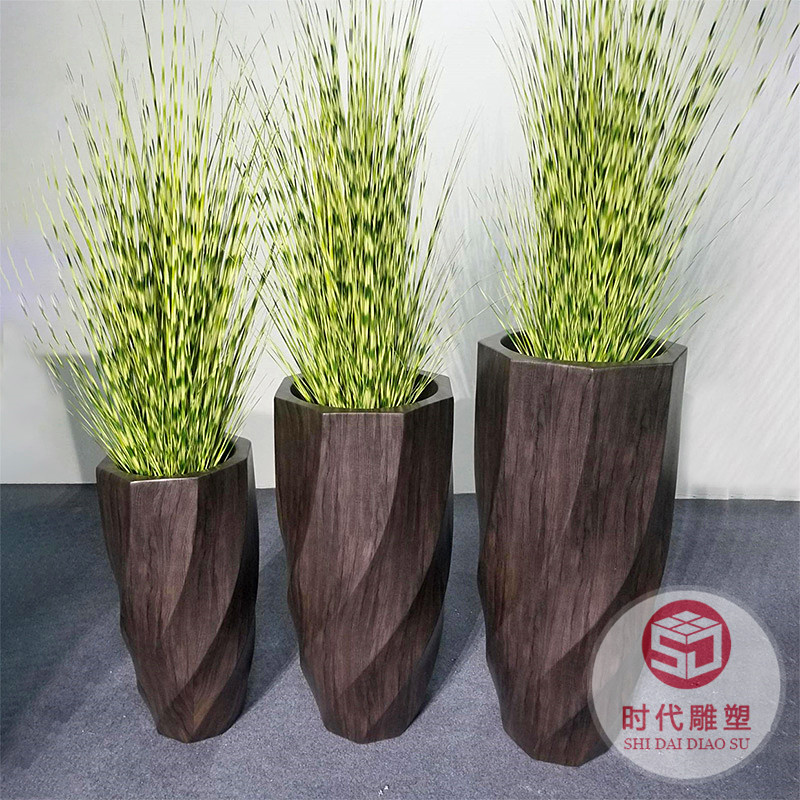 玻璃鋼綠化種植箱花盆高架橋市政工程可批發(fā)花盆花箱樹脂花盆廠家