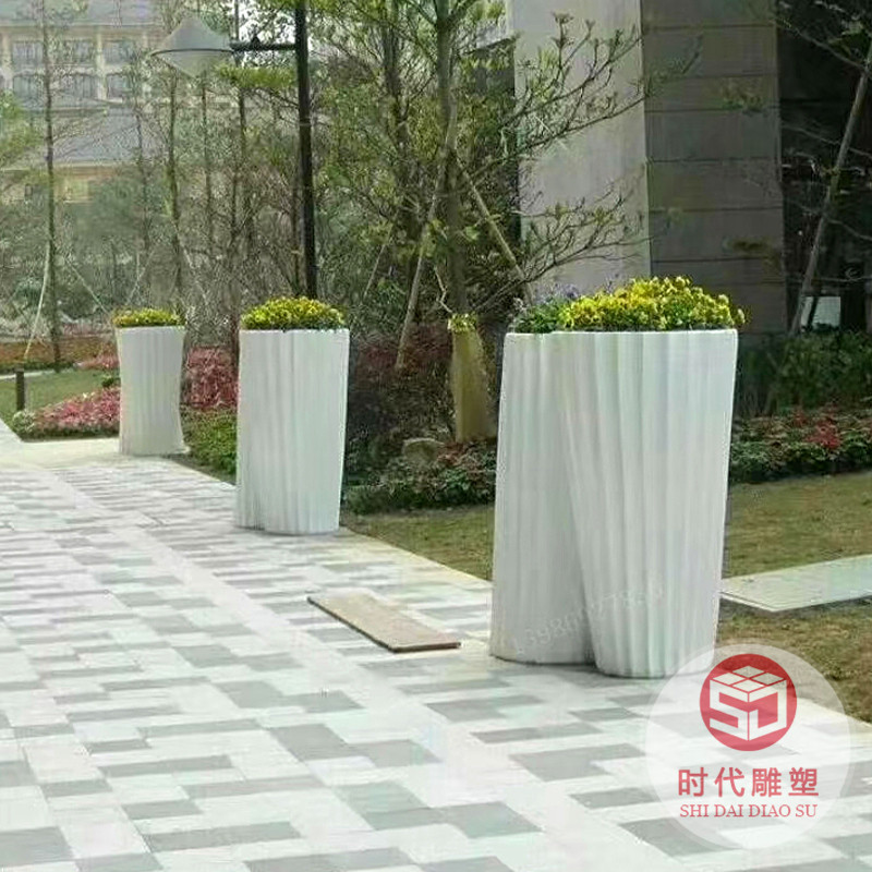 玻璃鋼花盆創(chuàng)意水培瓶植物透明玻璃花瓶魚花共養(yǎng)缸水養(yǎng)擺件器皿