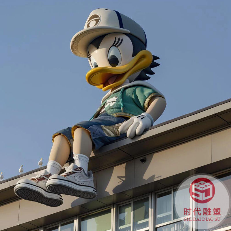 玻璃鋼雕塑定制卡通動(dòng)漫人物IP形象模型商場(chǎng)戶(hù)外大型美陳落地?cái)[件