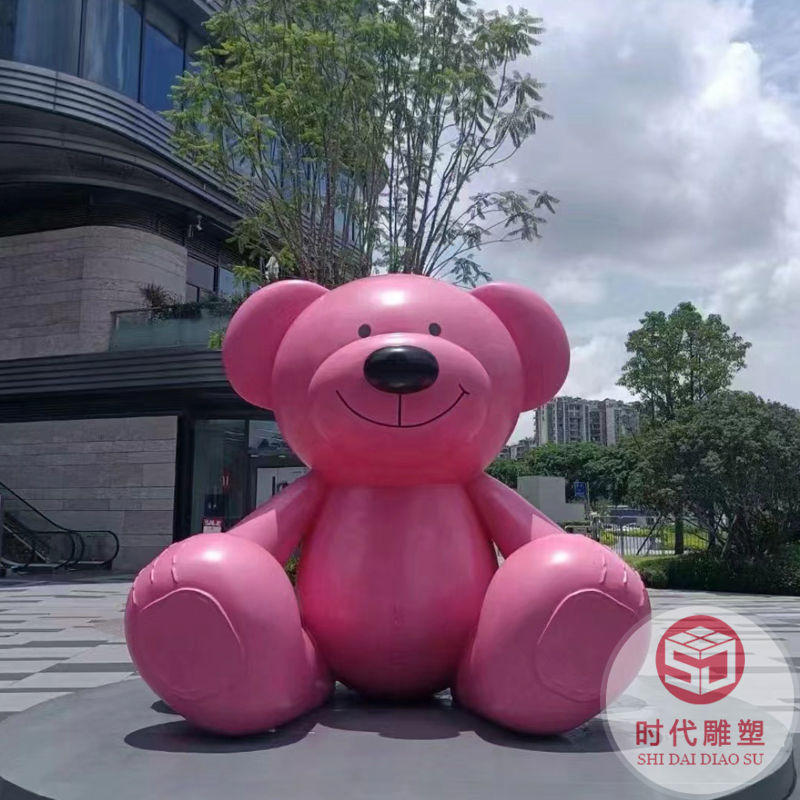 戶外園林景觀玻璃鋼卡通兔子雕塑商場售樓部小區(qū)幼兒園小動(dòng)物擺件