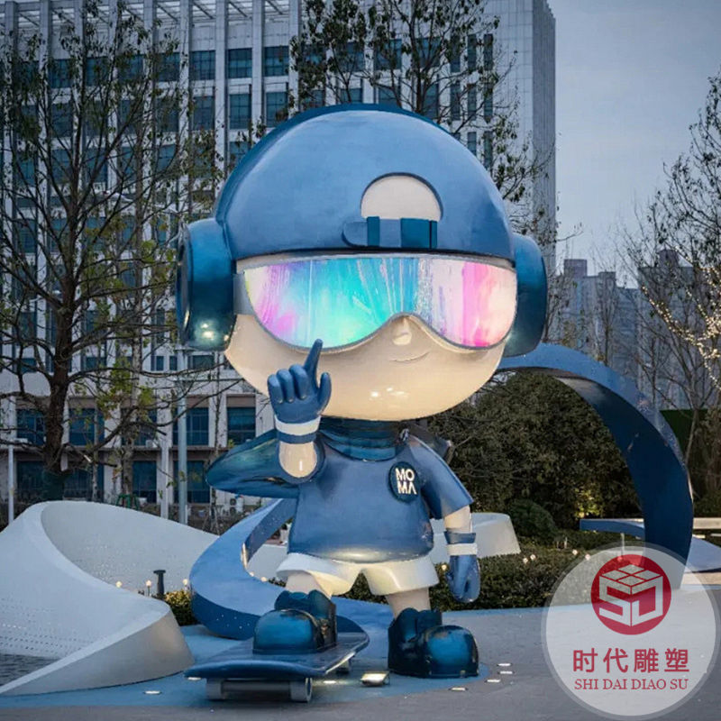 玻璃鋼卡通動物雕塑戶外園林景觀擺件地產(chǎn)小區(qū)幼兒園商場兔子裝飾