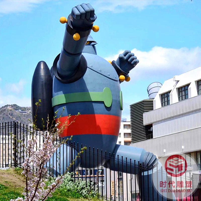 宮崎駿龍貓公仔戶(hù)外花園庭院客廳大型卡通裝飾落地玻璃鋼雕塑擺件