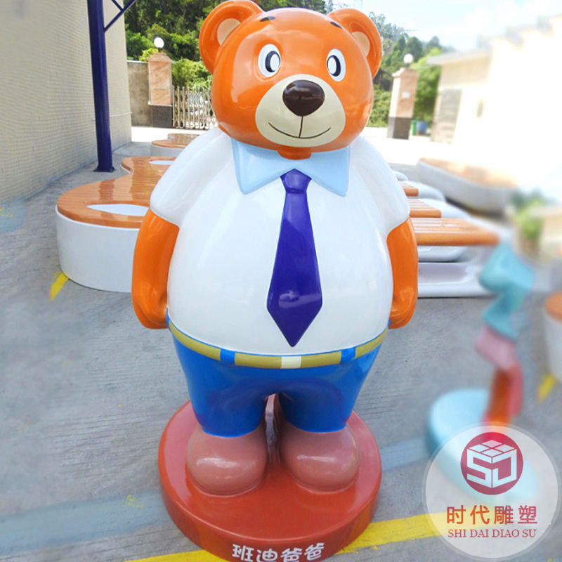 玻璃鋼雕塑網(wǎng)紅芝麻街公仔擺件卡通造型商場(chǎng)酒店景觀裝飾卡通擺件