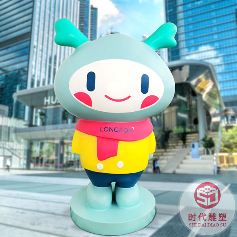 玻璃鋼大型幾何切面熊鹿貓動(dòng)物抽象雕塑擺件戶外園林景觀雕塑擺件