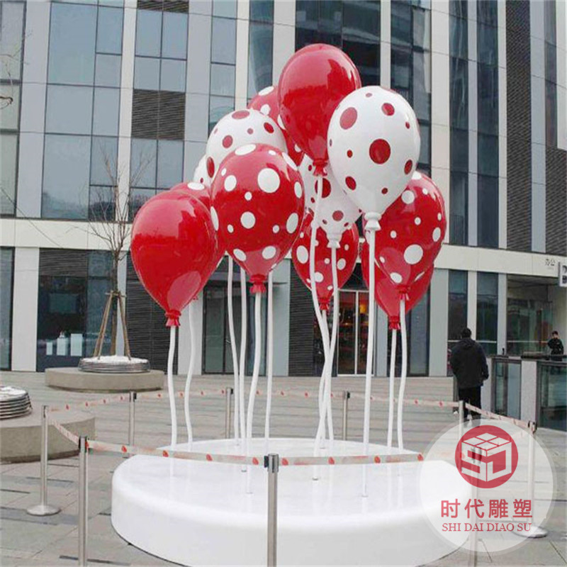 玻璃鋼大型仿真熱氣球雕塑商場(chǎng)景區(qū)美陳展覽戶外裝飾糖果禮盒擺件