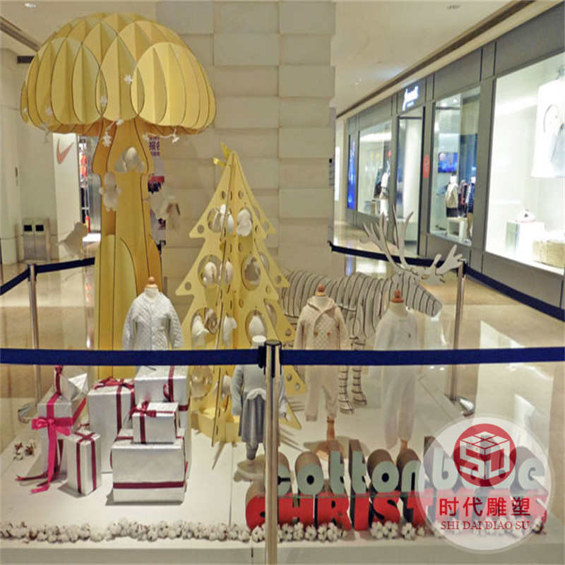 大型抽象電鍍玻璃鋼人物雕塑現(xiàn)代簡(jiǎn)約商場(chǎng)美陳裝飾氣球人藝術(shù)品