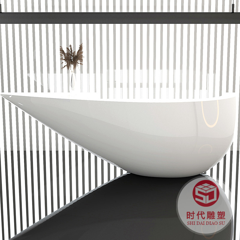 創(chuàng)意玻璃鋼烤漆前臺定制酒店公司高端接待臺美容院收銀臺異形吧臺