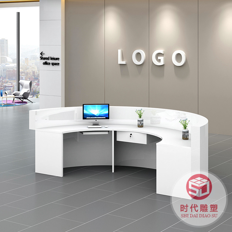 玻璃鋼異形前臺酒店接待臺售樓部迎賓臺酒吧醫(yī)院吧臺收銀臺服務(wù)臺