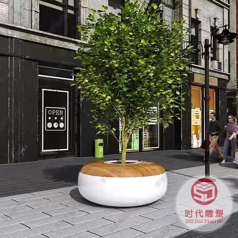 玻璃鋼商場(chǎng)休閑椅座椅樹池造型公共休息椅家具坐凳戶外創(chuàng)意椅定制
