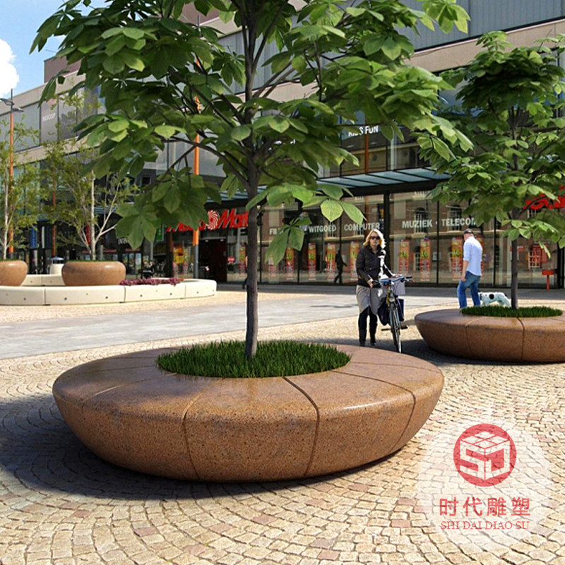 玻璃鋼座椅商場休閑椅公園景觀長條椅現(xiàn)代景區(qū)休息椅異形樹池坐凳