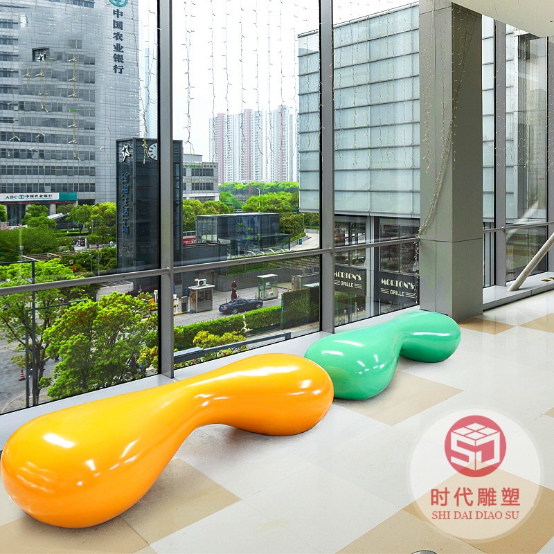 玻璃鋼休閑椅創(chuàng)意水滴造型花盆座椅組合商場(chǎng)座椅機(jī)場(chǎng)公共區(qū)休息椅