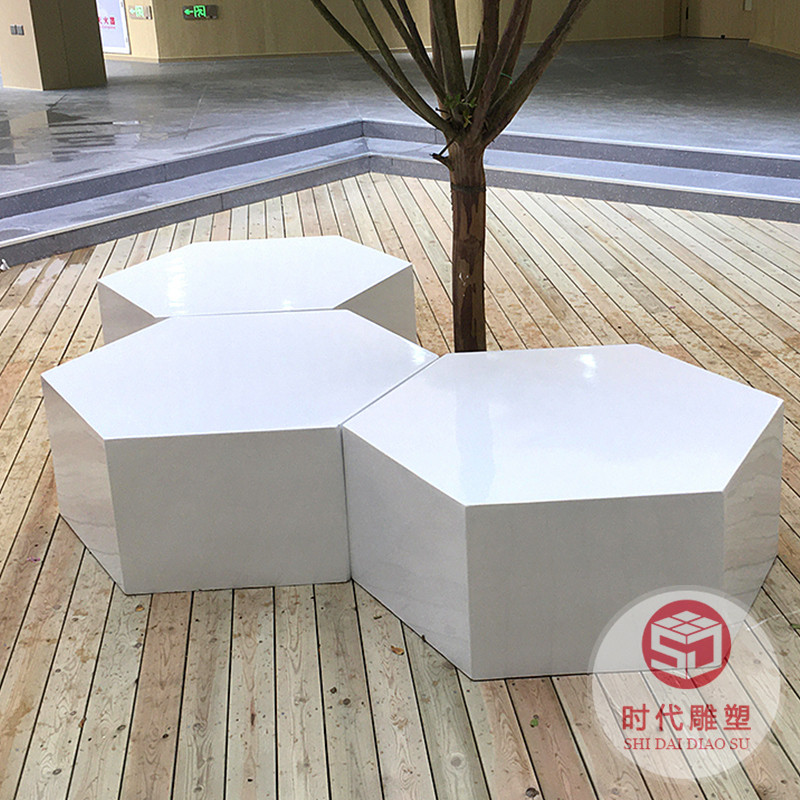 戶外玻璃鋼樹池座椅創(chuàng)意商場(chǎng)休閑椅定制景觀園林公共休息異形坐凳